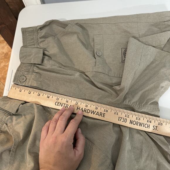 Aftco Men's Fishing Shorts Sz 36 Light Tan Brown Cargo Stretch Lightweight - Picture 10 of 12